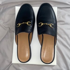 Classic Black Gucci Mules